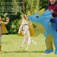 thumbnail image 3 of Disfraz De Dinosaurio Inflable Halloween Cosplay Fiesta De Vestuario Triángulo Traje De Muñecas Inflable Para Fiestas De Festivales, 3 of 7