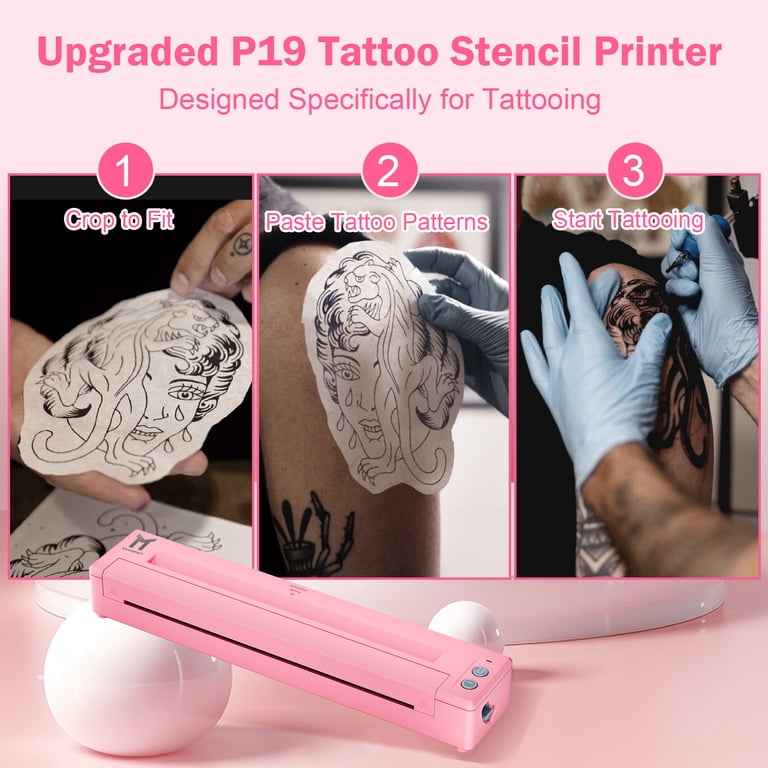 Milestone Wireless Tattoo Printer Machine Kit, 2-in-1 Professional