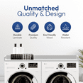 thumbnail image 4 of OfficeSimpli Washer Dryer Countertop w Non-Slip Pads, Made in USA, Laundry Room Wood Topper, Washer Dryer Cover for Top, Laundry Guard, Laundry Countertop, Laminate Finish (Glacier White), 4 of 8