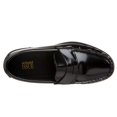 thumbnail image 4 of School Issue Simon Black Leather Penny Loafers for Little and Big Boys Size 7W, 4 of 4