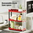 thumbnail image 3 of WRKEKC Clearance Desktop Organizer Shelf, Multi-Layer Plastic Storage Rack for Office Supplies, 3 of 6