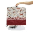 thumbnail image 7 of TSOVTHRID Butterfly Newspaper Print Stand Mixer Cover Dust Cover Floral Lace Pattern Waterproof Portable Small Appliance Covers with 2 Storage Pockets Accessories Decor for Kitchen Aid Mixer Cover,L, 7 of 7