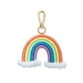 thumbnail image 2 of Ruiboury Keychain Ring Rainbow Hanging Buckle Door Key Chain Holder Backpack Handbag Wallet Decorative Keyring Pendant for Ladies Orange Colorful, 2 of 6