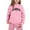 Pink, variant on Little Outfits for Girls Sets Casual Winter Wear Trendy Printed Hooded Sweatshirt Cute Girls' Fall Clothing Sets Pink Size 6-7T