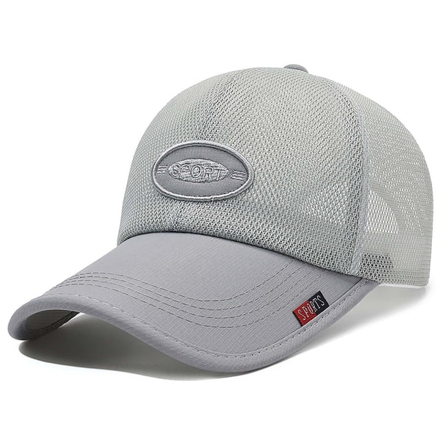Men Ladies Embroidered Letters Baseball Cap Mesh Breathable Cap Sunscreen Sunshade Mesh Hat