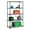 Black, variant on Honey-Can-Do 5-Shelf Steel Adjustable Storage Shelves, Chrome, Holds up to 800 lb per Shelf