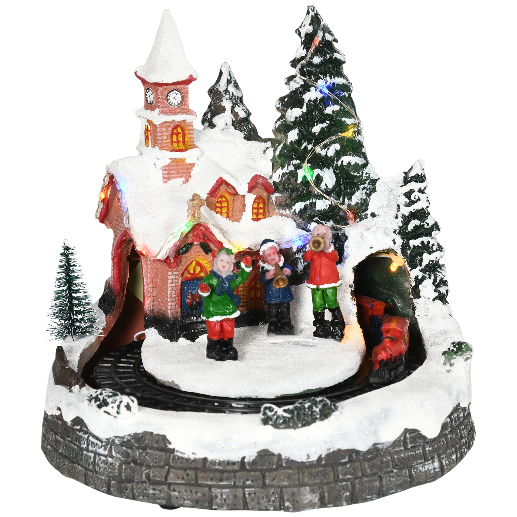 HOMCOM Animated Christmas Village Scene 