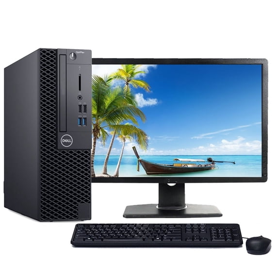 Restored Dell OptiPlex Desktop Computer with a Intel Core i5 7th gen Processor, choose Memory, Hard drive, and LCD Options - Windows 10 PC (Refurbished)