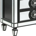 thumbnail image 4 of Mirrored Nightstand With 2 , Black & Sliver, Unveiling Exceptional Geometric Trim And Nightstand, Distinctive, 4 of 5