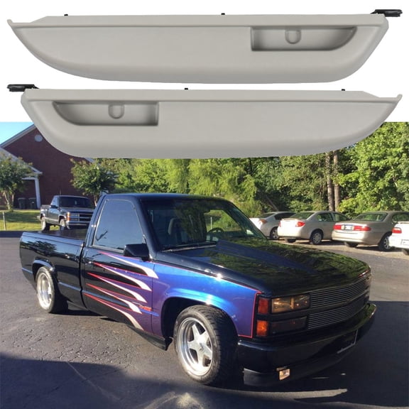15691229 15691230 1 Pair Front Door Armrest for 1990-1994 Truck Light Gray Interior Trim