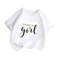 thumbnail image 2 of Toddler Girl Shirts 3t Round Neck Cartoon Print Short-Sleeve T-Shirt Tops Active Holidays Tops T-Shirts Toddler To Big Kid 5-6 Years（White）, 2 of 5