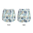 thumbnail image 3 of Balery Algae Corals and Seashells Pantalones cortos deportivos para mujer con forro y dos bolsillos, elásticos, para entrenamiento, gimnasio, yoga-X-Large, 3 of 7