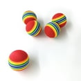 thumbnail image 7 of opvise Funny Pet Dog Puppy Cat Rainbow Striped Chewing Interactive Ball Teething Toy Rainbow, 7 of 7