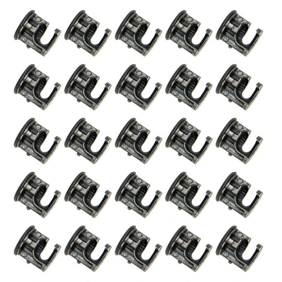Furniture Cam Lock Durable Zinc Alloy and Plastic Black for Cabinets Wardrobes 100 Sets