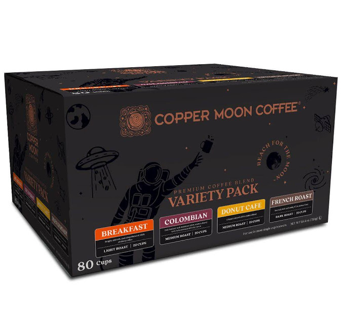 Copper Moon Variety Pack KCup Coffee Pods, 80 Count Single Serve