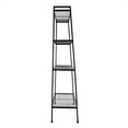 thumbnail image 4 of Heavy Duty 4-Tier Black Metal Bookshelf - 58" Tall Storage Shelves for Home Office, Holds 88 lbs per Tier, Easy Assembly, 4 of 14