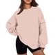 thumbnail image 3 of Sudadera Sentuca para mujer, jerséis holgados de manga larga, sudaderas lisas informales con cuello redondo, 3 of 6