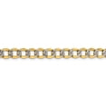 thumbnail image 4 of Auriga Fine Jewelry 14K Yellow Gold 6.75mm Curb Chain Necklace 16inch for Women, 4 of 6