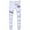 White, variant on Men's Ripped Straight Leg Denim Pants Casual Solid Hip-hop Stretch Skinny Slim Fit Jeans Trousers with Zipper
