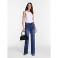 thumbnail image 2 of Madden NYC Women’s Ultra 90's Jeans with Bow Embroidery, 32'' Inseam, Sizes 00-18, 2 of 5