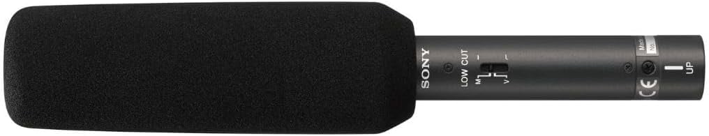 Sony ECM-673 Short Microphone – Lightweight Electret Condenser Mic with XLR Connection – Professional Audio for Broadcast, Interviews, & Field Recording + Cable Ties + Mic Cleaner + More
