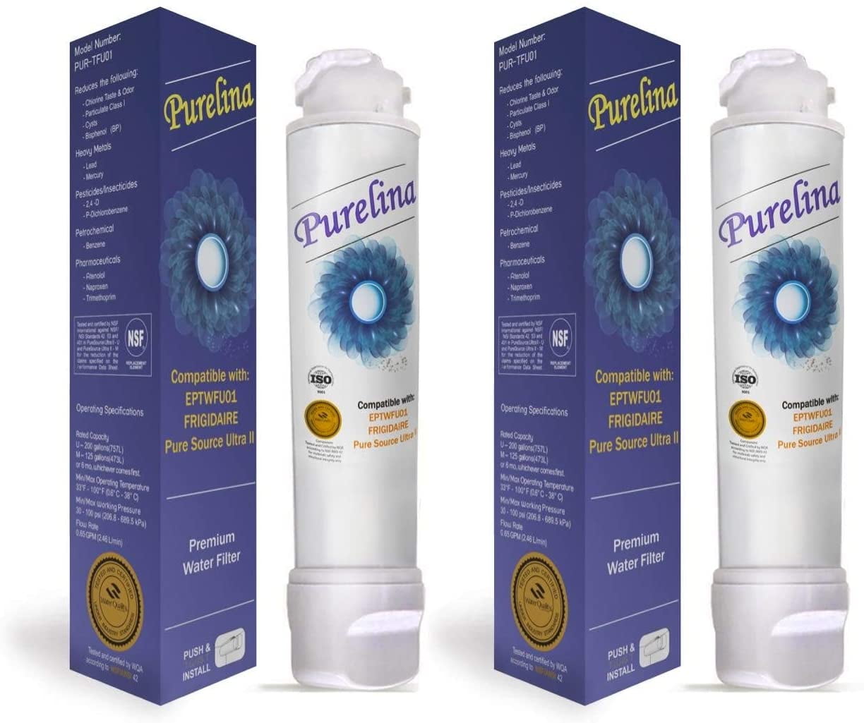 Purelina Eptwfu01 Refrigerator Water Filter Puresource Ultra Ii Replacement Compatible For Frigidaire Fridge Ultra Ii Walmart Canada