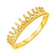 thumbnail image 1 of 14k Yellow Gold Crown Motif Ring Size 7, 1 of 2