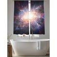 thumbnail image 6 of Universe Explosion Sheer Curtains 72 Inches Long 2 Panels Set, Window Sheer Curtains for Living Room/Bedroom, Modern Abstract Galaxy Universe Light Filtering Rod Pocket Curtain 52''x72''x2, 6 of 8