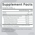 AJ SUPPS 3x Strength Omega 3 Fish Oil Burpless Supplement + EPA & DHA