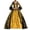 Gold, variant on Renaissance Women, Lace Dress for Women, Irish Renaissance Dress for Halloween Retro Gown