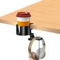 thumbnail image 4 of Soporte Para Auriculares Audífonos Soporte colgante para 2 en 1 para PC de escritorio (negro actualizado), 4 of 9