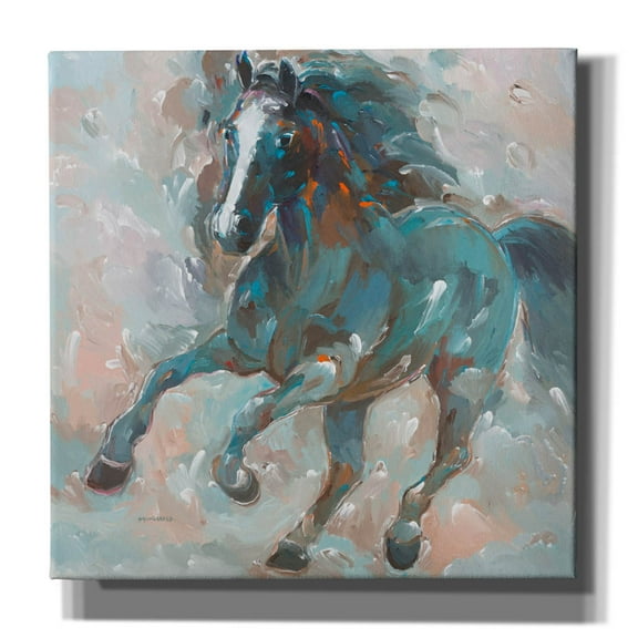 Epic Graffiti 'Knight of the Night' by Hooshang Khorasani, Canvas Wall Art, 18"x18"