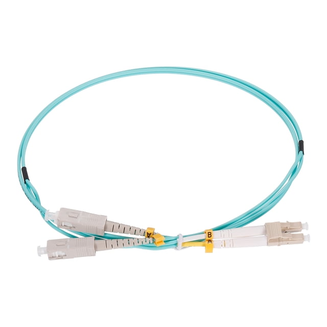 1 Metro 3.2Ft Fibras Parche Cable Multimodo Dúplex LC-SC OM3 LSZH Fibras Óptico Cable Cordón Fibras Óptico Transceptor Verde para Mecánico Equipo Conexión Rojo Transceptor PC 1