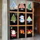 thumbnail image 4 of Paquete de 9 Pegatinas Navideñas para Ventanas | Pegatinas Navideñas Coloridas de Pvc | Decoraciones Navideñas Translúcidas Reutilizables para Centros Comerciales, Hogar, Oficina y Decoración de Temp, 4 of 6