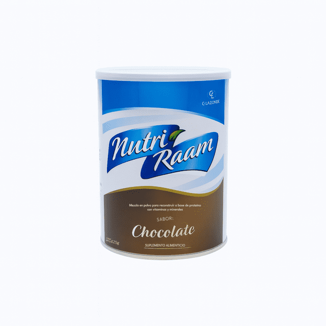 Proteína en Polvo Nutri Raam 425 g – Sabor Chocolate– Suplemento Nutricional