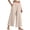 Beige, variant on Oversize Wide Leg Linen Pants for Women Fall Fashion Drawstring Elastic Waist Flowy Lounge Pant Loose Fit Dressy Trousers with Pockets Purple 3XL