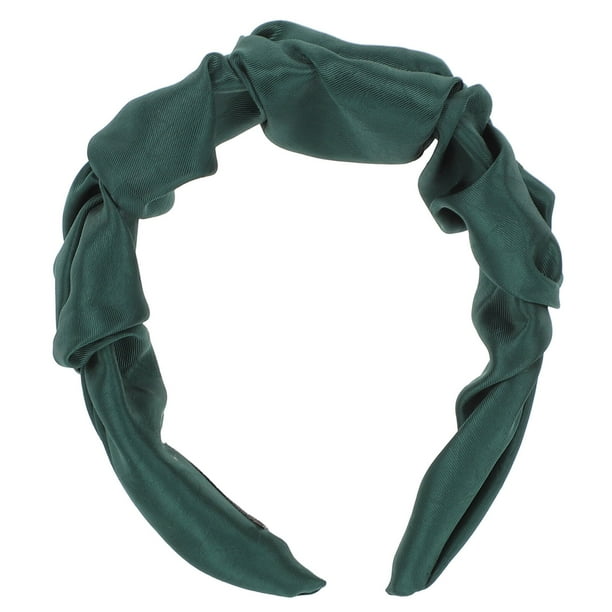 Color puro torcido diadema con estilo diadema de la moda de la moda para las mujeres niña