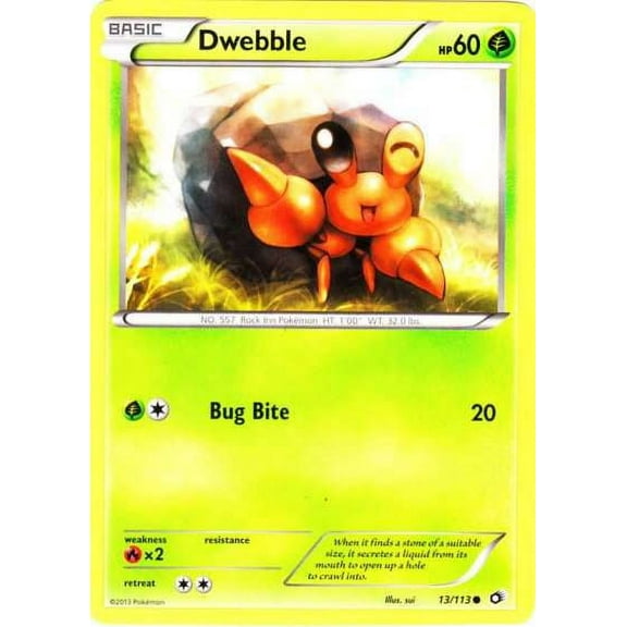 Pokemon Legendary Treasures Common Dwebble #13