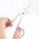 thumbnail image 2 of Pinzas para cejas SSuperp con mango de tijera profesional y PUNTA inclinada color plata, 2 of 5