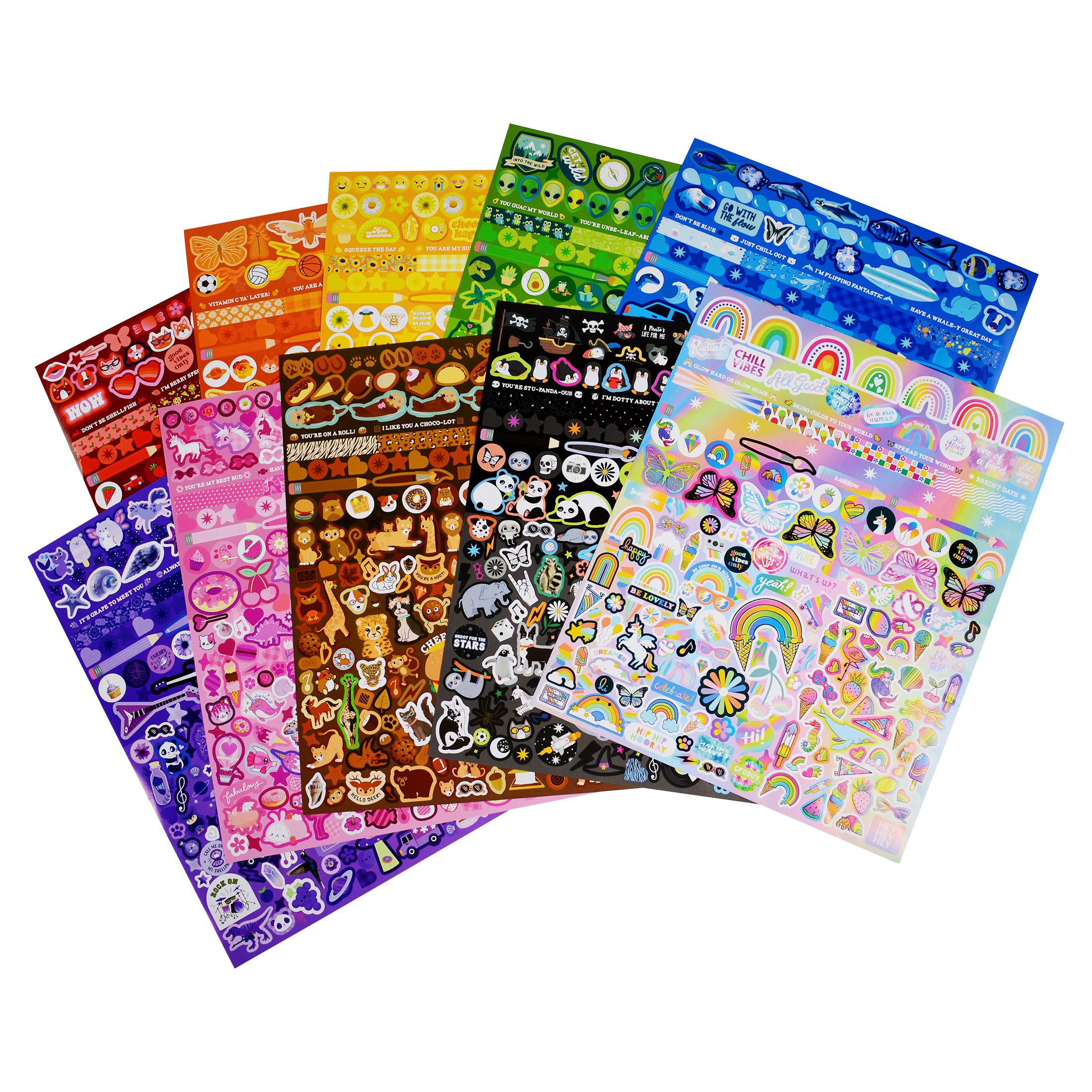 Pen+Gear Jumbo Sticker Book, Super Star Edition, 2100+ Stickers