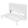 thumbnail image 3 of Space-Saving Queen Murphy Bed Wall Bed with Mattress Support, Foldable Cabinet Design for Guest Rooms & Small Spaces, Durable MDF Frame with Dual Piston Mechanism, 3 of 9