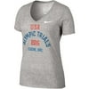 Women's Nike Gray Team USA Trials Performance V-Neck T-Shirt