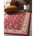 thumbnail image 2 of Unique Loom Kashan Traditional Floral Area Rug, 2 Feet 2 Inch x 3 Feet, Burgundy/Ivory, 2 of 10