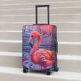 thumbnail image 5 of Digital Flamingo Vibrant Art Luggage Cover Anti Scratch, Elastic Suitcase Protector Suitcase Covers for Luggage Fits 18-32 Inch Luggage, 5 of 5