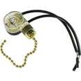 thumbnail image 2 of HQRP Ceiling Fan Switch Compatible with Zing Ear ZE-109, Canal CS20-5220-DP, Sun-Lite J-101, Gardner Bender GSW-31 2-Wire Pull Chain Fan Light Switch With 2 Pre-Installed Wires, UL Listed, 2 of 7