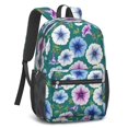 thumbnail image 2 of Pioneer Flower Floral Print Pattern 17" School Backpacks for Teens,Waterproof Oxford Fabric,S-Shape Padded Straps for School,Travel,Hiking,Camping, 2 of 5