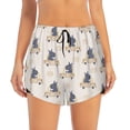 thumbnail image 4 of Lsque Hippos Driving A Car Printed Women's Running Shorts with Liner Pockets,Elastic Quick Dry Workout Athletic Gym Yoga Shorts,Womens High Waist Shorts-Medium, 4 of 9