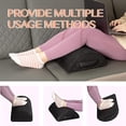 thumbnail image 4 of Hbdhejl Office Rest Mat Airplane Leg Rest Semi Cylindrical Foot Pad Foot Stand For Desk Office Footrests Foot Stool Footstool Sponge Foot Rest Pad Support Pillow Polyester Feet, 4 of 5