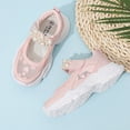 thumbnail image 5 of LTTVQM Girls Mary Jane Sneakers Mesh Upper Hook and Loop Non-Skid Cushioned Quick-Dry Lightweight Comfortable Sneakers Daily Wear Running Walking Holiday Dress Shoes Pink 9 Toddler, 5 of 5