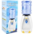 thumbnail image 1 of Dispensador de agua de pingüino, mini dispensador de agua de pingüino lindo de 25 l con cubo de agua, bebida, 8 vasos de agua para regalo en casa, oficina, dormitorio de estudiantes, 1 of 5